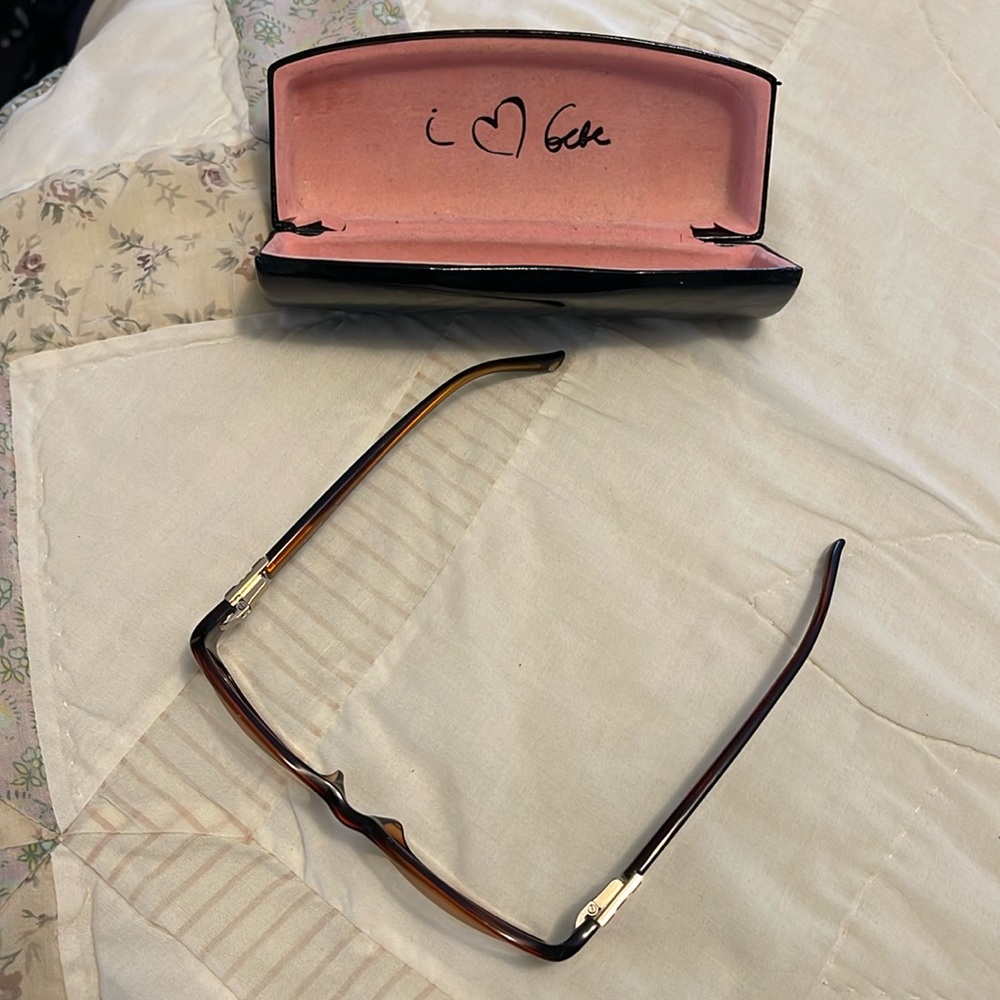 BEBE SmokedTopaz Crystal Accent Eyeglasses FRAMES Style Ageless BB5008 52-17-135